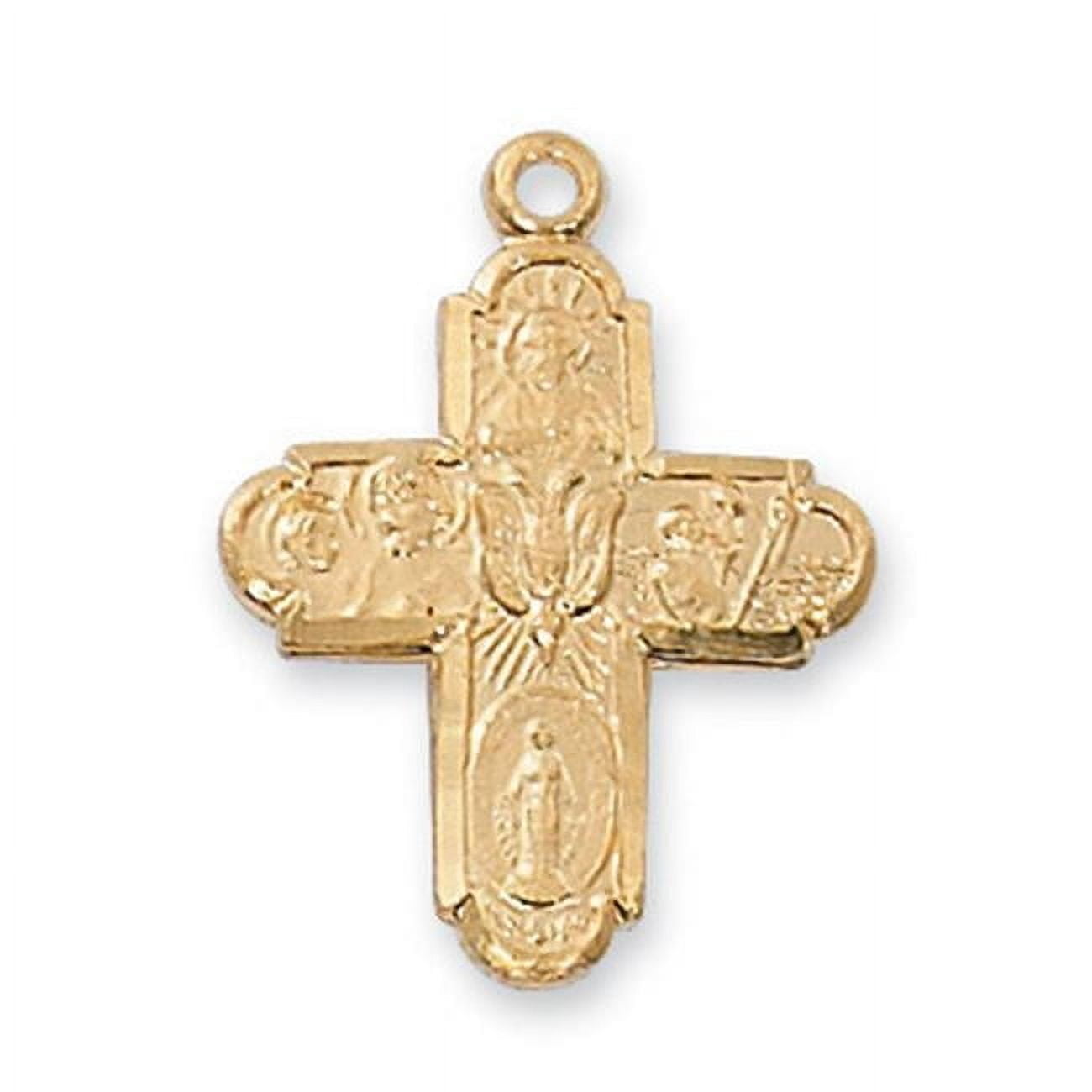 McVan Gold over Sterling 4-way Pendant Gold Over Sterling Silver ...
