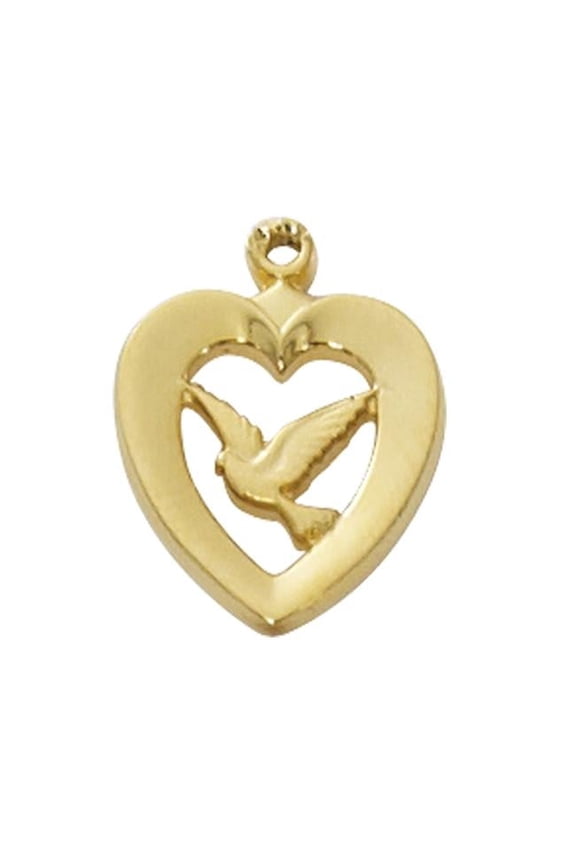H638 Gold Plated Holy Spirit Pendant Boxed