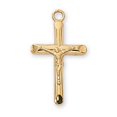 thumbnail image 1 of McVan J8013 0.83 x 0.47 x 0.7 in. Gold Over Sterling Crucifix Pendant, 1 of 1