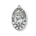 thumbnail image 1 of McVan L464 0.71 x .41 x 0.5 in. Sterling Silver St. Christopher Pendant, 1 of 1