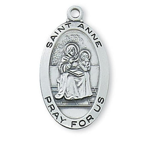 McVan L500AE 1.05 x 0.58 x 0.7 in. Sterling Silver St. Anne Pendant