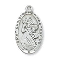 thumbnail image 1 of McVan L550CH 1.19 x 0.65 x 0.7 in. Sterling Silver St.Christopher Pendant for Brass Chain, 1 of 1