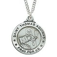 thumbnail image 1 of McVan L600TQ 0.95 x 0.79 x 0.6 in. Sterling Silver St. Thomas Aquinas Pendant, 1 of 1