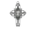 thumbnail image 1 of McVan L678 1.38 x 0.93 x 0.7 in. Sterling Silver Miraculous Cross Pendant, 1 of 1