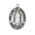 thumbnail image 1 of McVan L683GU 0.95 x 0.65 x 0.6 in. Sterling Silver Guadalupe Pendant, 1 of 1