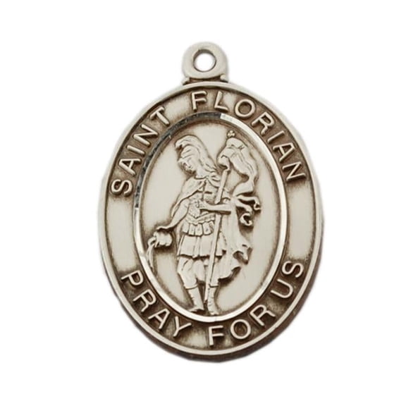 McVan L684FL 1.16 x 0.75 x 0.6 in. Sterling Silver St.Florian Pendant