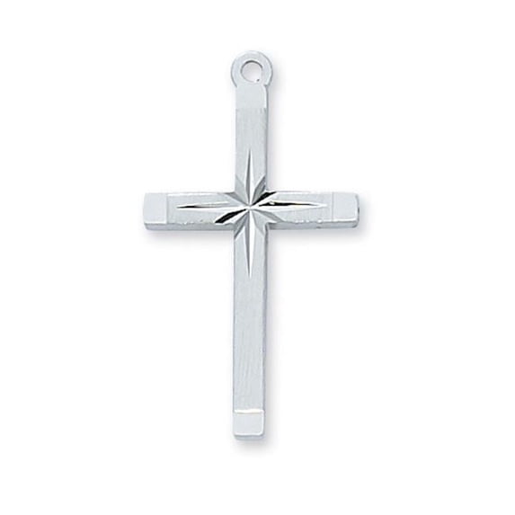 McVan L9015 1.15 x 0.62 x 0.7 in. Sterling Silver Cross Pendant for Brass Chain