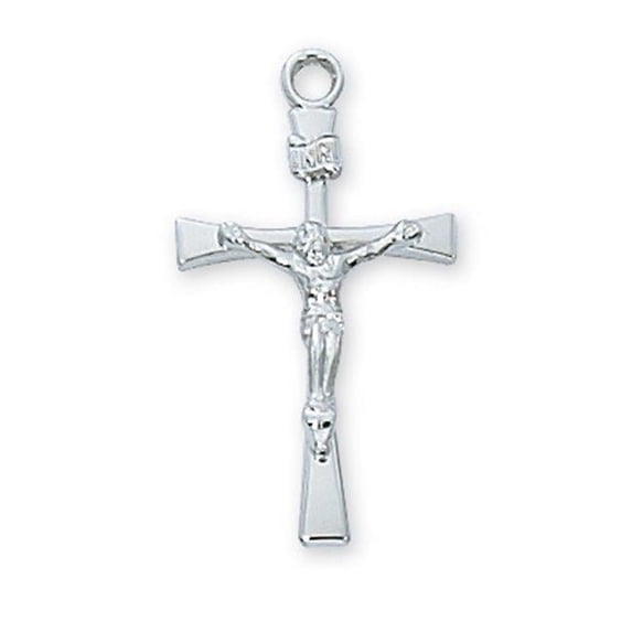 McVan L9119 0.94 x 0.52 x 0.12 in. Sterling Silver Crucifix Pendant