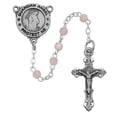 thumbnail image 1 of McVan R367DG 3 mm Guardian Angel Youth Cross Rosary Set - Pink, 1 of 3