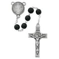thumbnail image 1 of McVan R545DF 7 mm Wood St.Benedict Cross Rosary Set - Black, 1 of 1