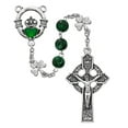 thumbnail image 1 of McVan R650F 8 mm Shamrock Claddagh Cross Rosary Set - Green, 1 of 1