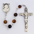 thumbnail image 1 of McVan R763LF 6 mm Sterling Cross Rosary Set - Tiger Eye, 1 of 1