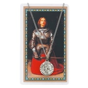 Round St. Joan of Arc Medal with Saint Story Card