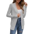 thumbnail image 1 of McVanedy Women's Open Front Cardigan Sweater Long Sleeve Knitted Pocket Classic Cardigan S-XXL, 1 of 8