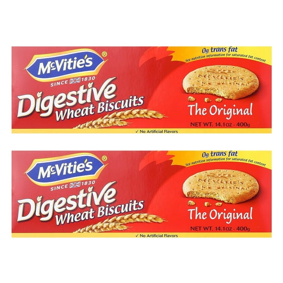 McVitie's Digestive Wheat Biscuits, The Original, 14.1oz, Pack of 2