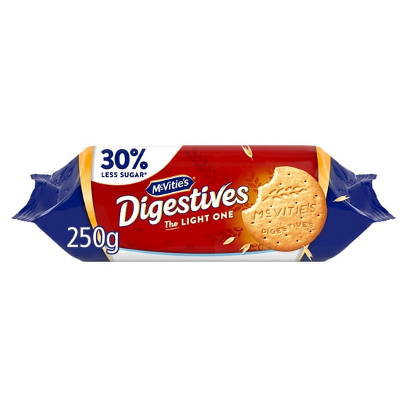 McVitie's Digestives Biscuits The Light One 250g, Imported from Britain