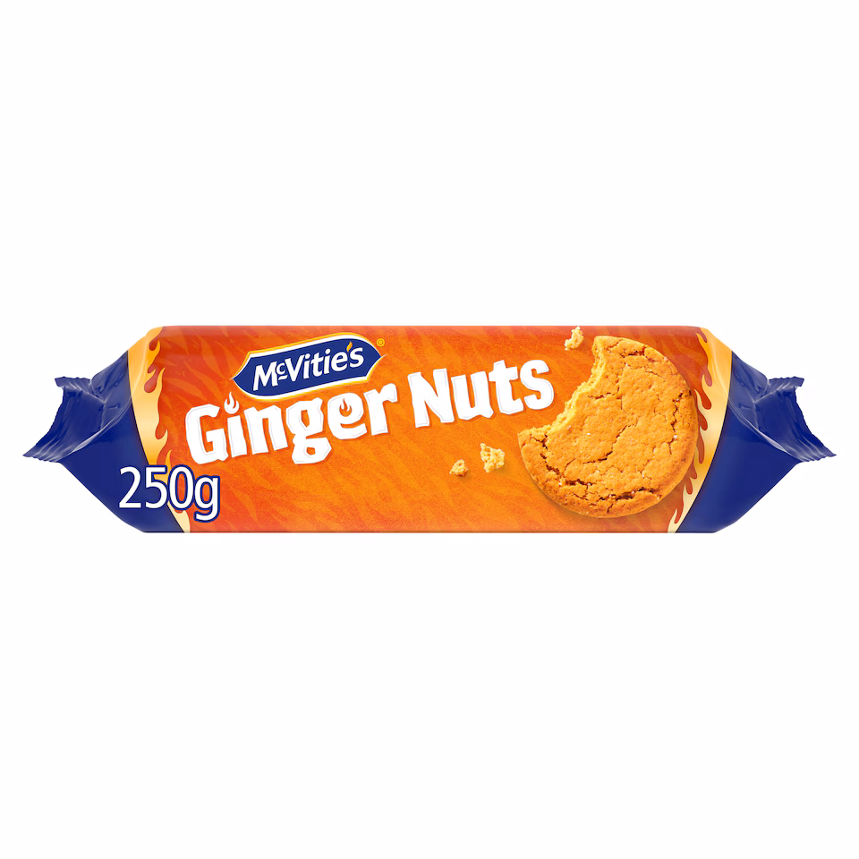 McVitie's Ginger Nuts Biscuits 250g - 2 Packs - British Biscuits