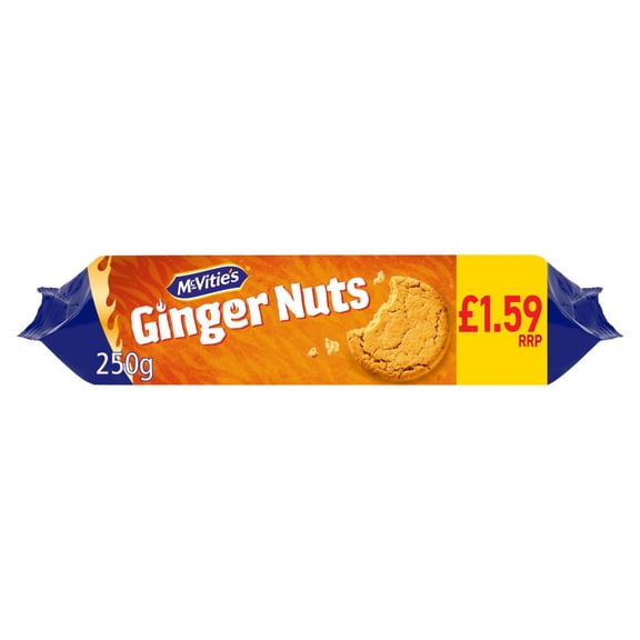 McVitie's Ginger Nuts Biscuits 250g (pack of 12)