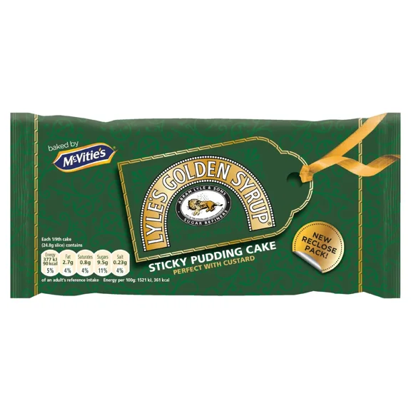 McVitie's Original Lyle's Golden Syrup Cake 224g - Iconic British Cake