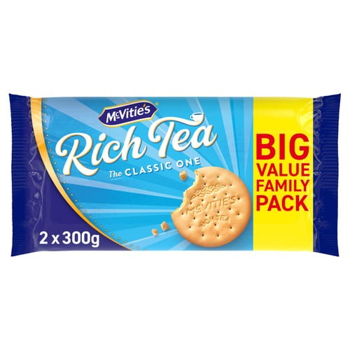 McVitie's Rich Tea The Classic One Biscuits Twin Pack 2 x 300g, British Import (Pack of 2)