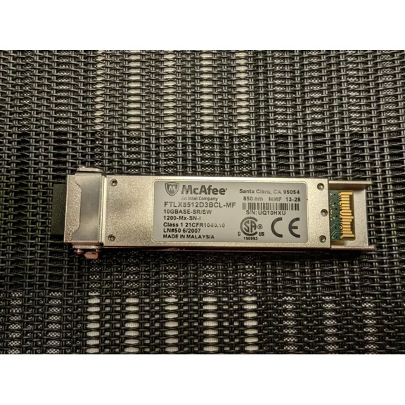 Mcafee Intel 10Gbase-Sr/Sw Xfp Transceiver Module Ftlx8512D3Bcl-Mf