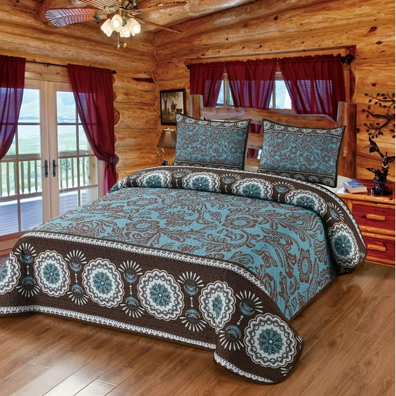Mcallen Brown Bedding Set