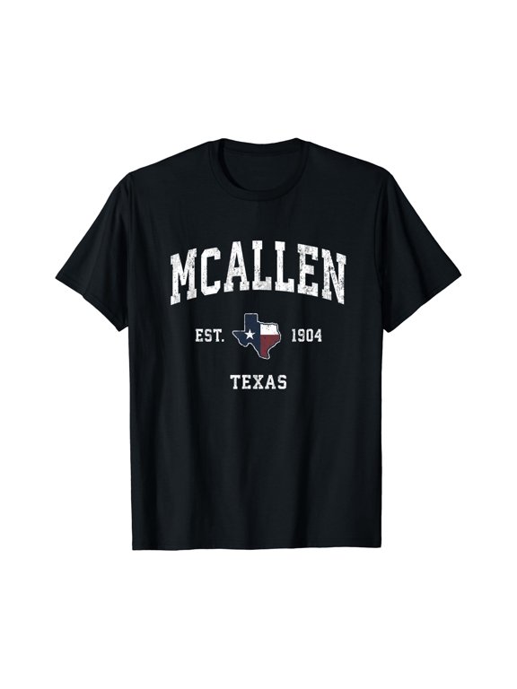 Mcallen Texas Tx State Flag Sports T-Shirt , Vintage T-Shirt