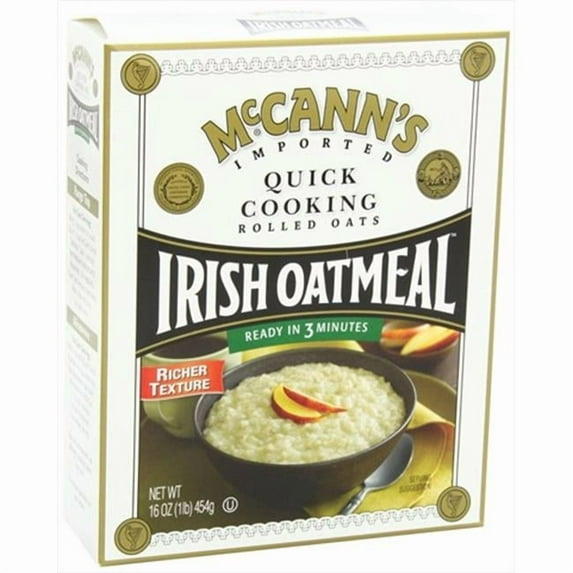Mcanns Quick Cook Irish Oatmeal 16 Oz - Pack of 12
