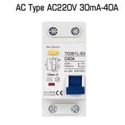 Mcb Rccb Rcd Type A/Ac Rcbo Dpnl Residual Current Circuit Breaker Ac -40A