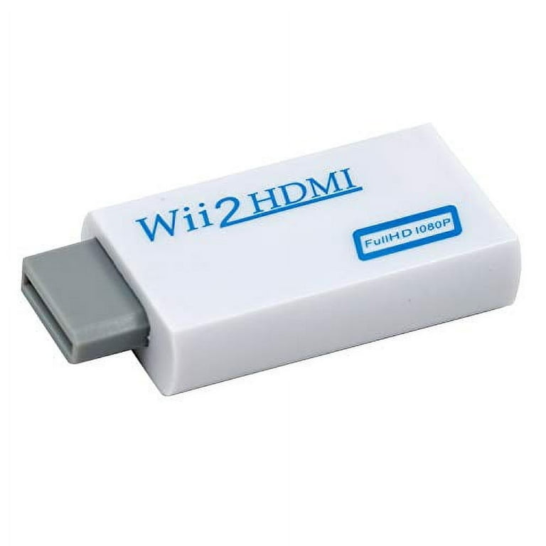 Mcbazel Wii to HDMI 1080p 720p Connector Output Video & 3.5mm Audio  Supports All Wii Display Modes NTSC 480i 480p, PAL 576i 