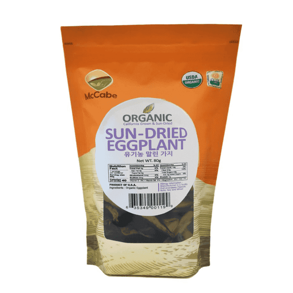 Mccabe Organic Sun-Dried Eggplant, Flavorful and Nutrient-Rich, 80g