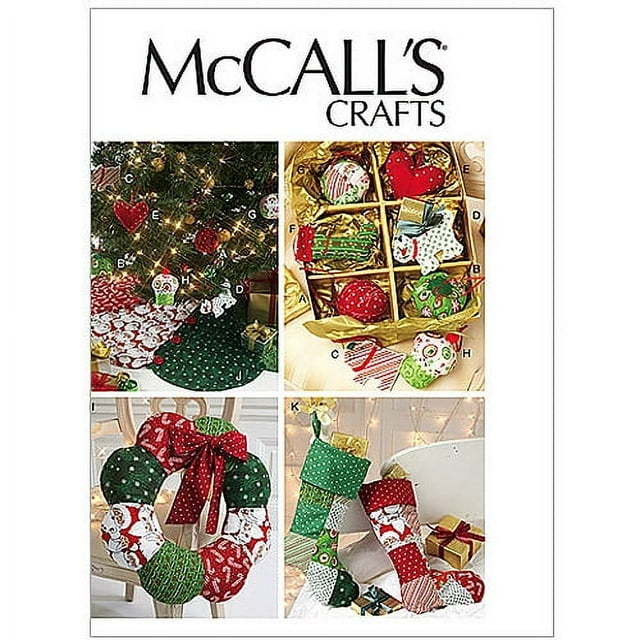 Mccall's Pattern Ornaments, Wreath, Tree