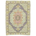 thumbnail image 1 of Mcclare Distressed Modern Rug, Aqua Blue/Pink/Lavender, 5ft x 8ft Area Rug, 1 of 4