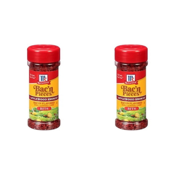 Mccormick Bac'n Pieces Applewood Smoked Bacon Flavored Bits 2 pack 3.74 ozs