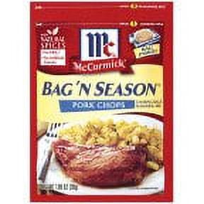  McCormick Bag 'N Season Pork Chops Cooking Bag & Seasoning Mix  1.06 oz (Pack of 6) : Gourmet Seasoned Coatings : Everything Else