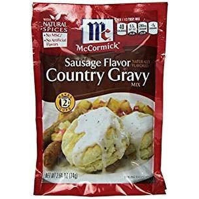 Mccormick Country Gravy Mix, Sausage Flavor, 2.64 Oz(Pack Of 5