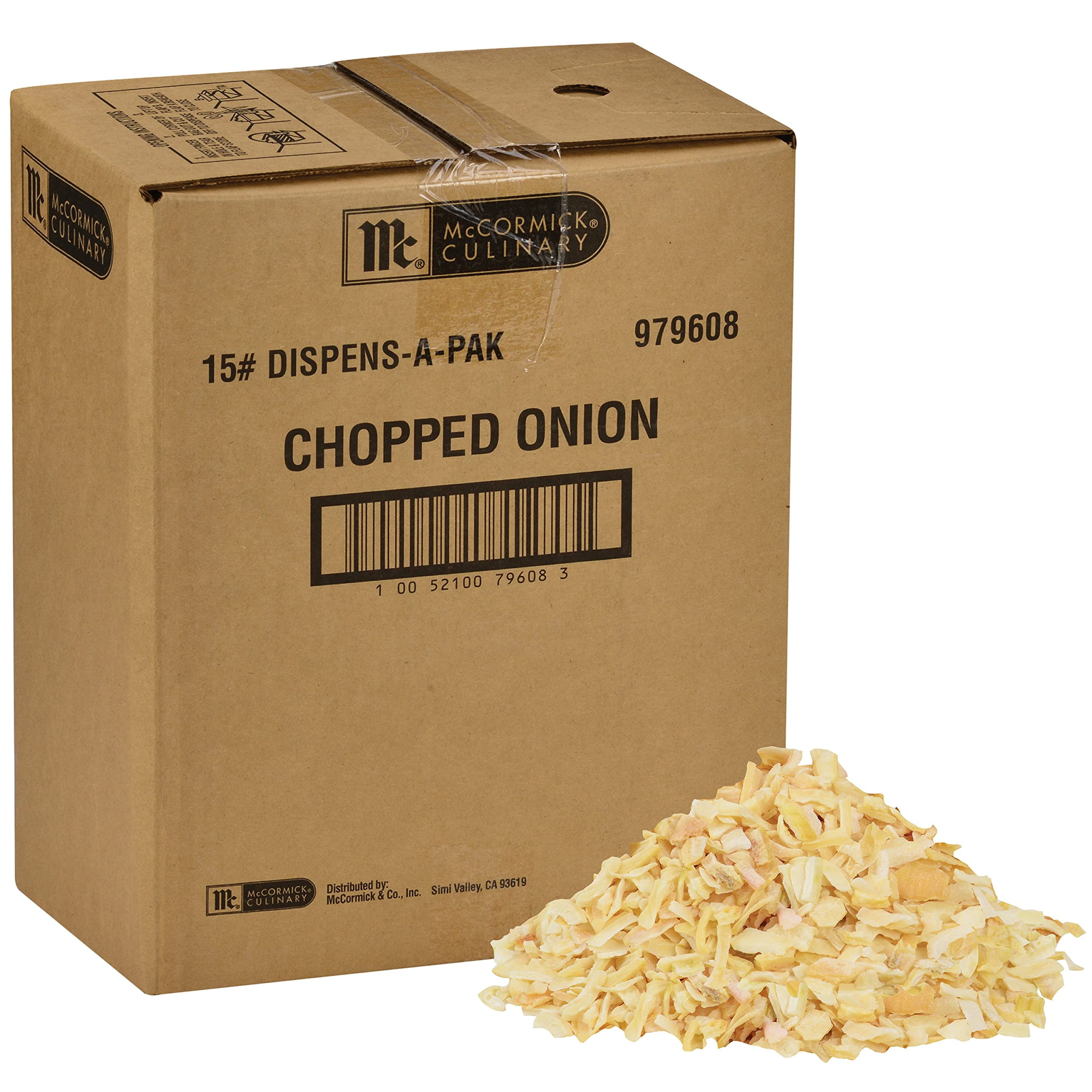 Mccormick Culinary Chopped Onion, 15 Lb - One 15 Pound Box Of Dehydrated Onions Chopped, Best As Fresh Onion Substitute For Hamburgers, Hot Dogs, Salads And More