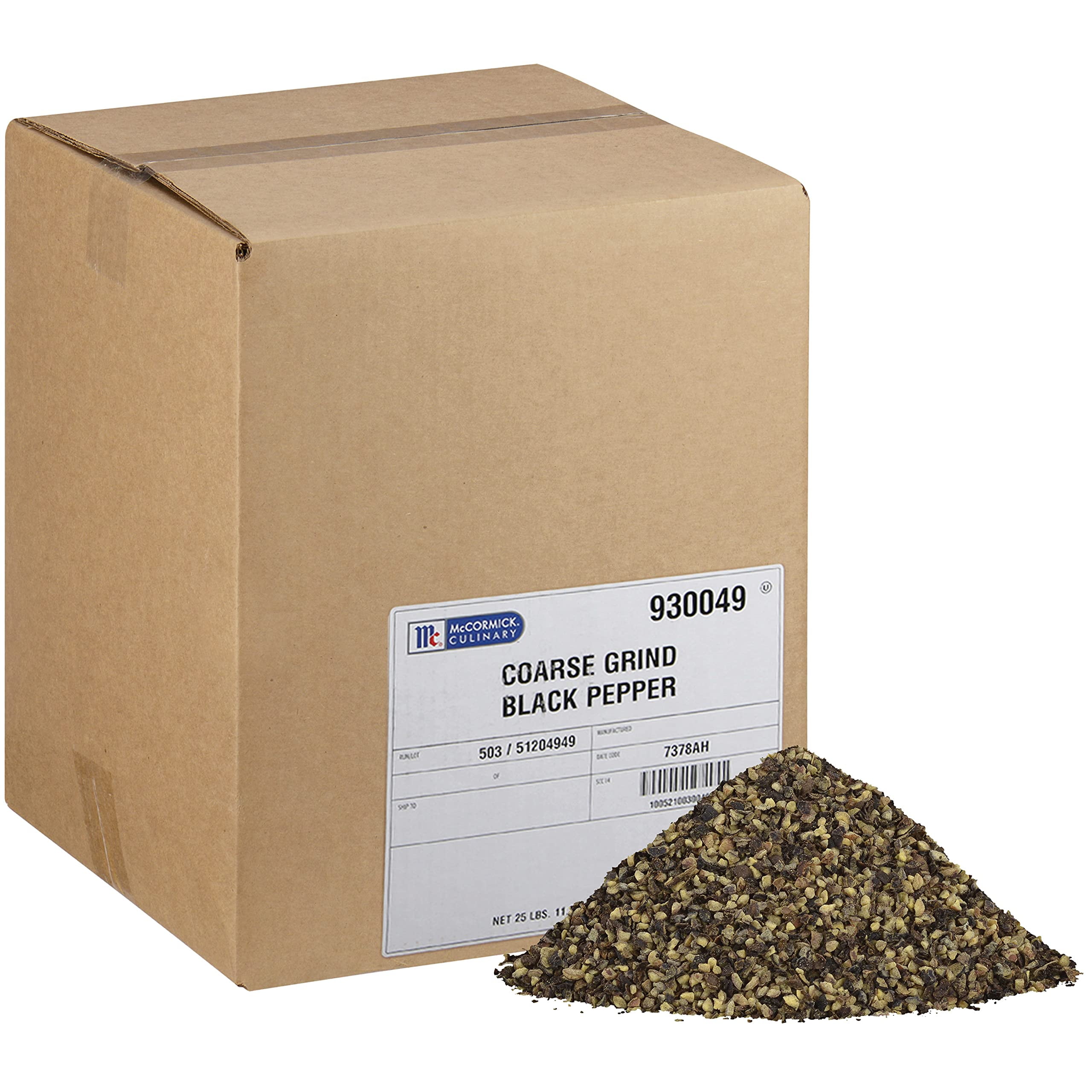 Mccormick Culinary Coarse Grind Black Pepper, 25 Lb - One 25 Pound Box ...