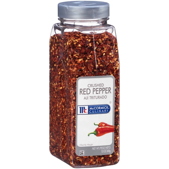 McCormick Culinary Crushed Red YPF5Pepper, 13 oz - One 13 Ounce Container of Crushed Red Pepper Flakes, Perfect for Sprinkling Onto Pizza, Beef, Pork and Flatbreads
