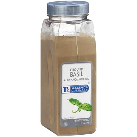 McCormick Culinary TI12 Ground Basil, 12 oz - One 12 Ounce Container of Basil Leaf Powder to Enhance Flavor of Tomato-Based Sauces, Roasted Chicken, Pizza and More