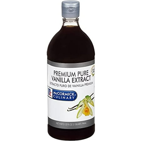 Mccormick Culinary Vanilla Extract, 32 Fl Oz - One 32 Fluid Ounce Container Of Gluten Free And Non-Gmo Pure Vanilla Extract Made From Premium Vanilla Beans Perfect For Chefs & Home Bakers