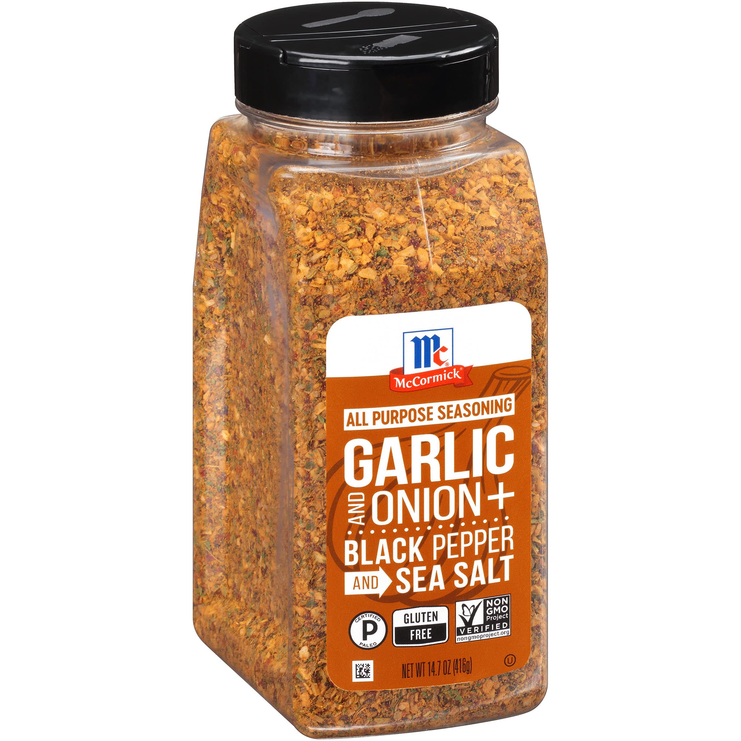 McCormick Garlic and Onion, YYF14 Black Pepper and Sea Salt All Purpose Seasoning, 14.7 oz