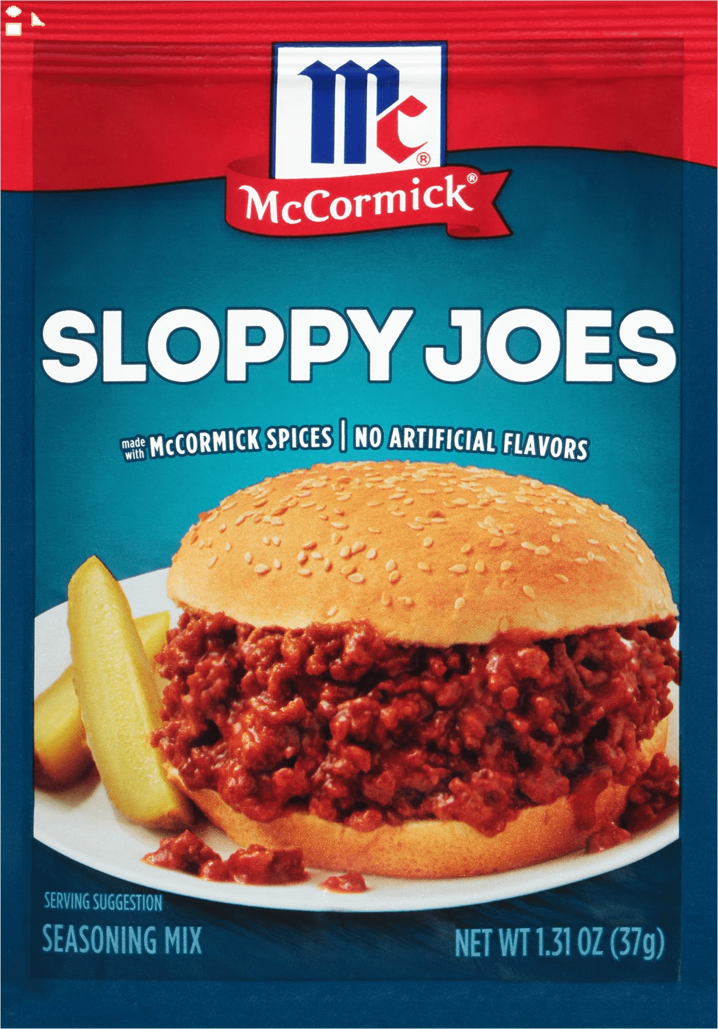 Mccormick Sloppy Joes Gluten Free Seasoning Mix, 1.31 Oz Envelope