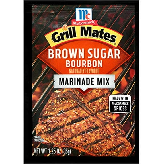 Mccormick Grill Mate Brown Sugar Bourbon Marinade 1.25Oz (5 Packets)