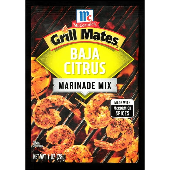Mccormick Grill Mates Baja Citrus Marinade Mix, 1 Oz (Pack Of 12)