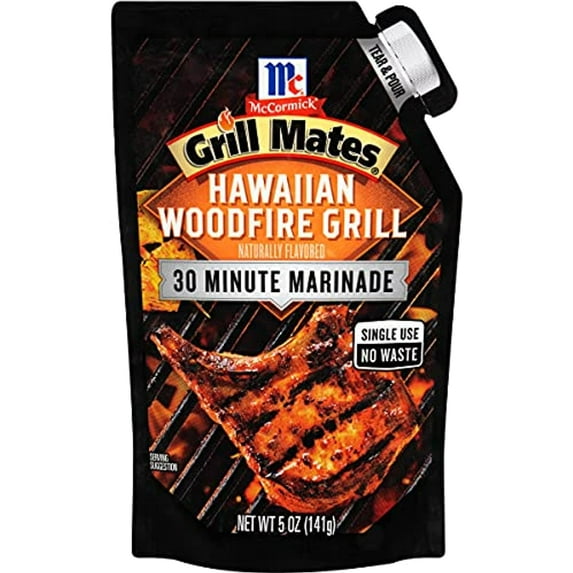 Mccormick Grill Mates Hawaiian Woodfire Grill 30 Minute Marinade, 5 Oz (Pack Of 6)