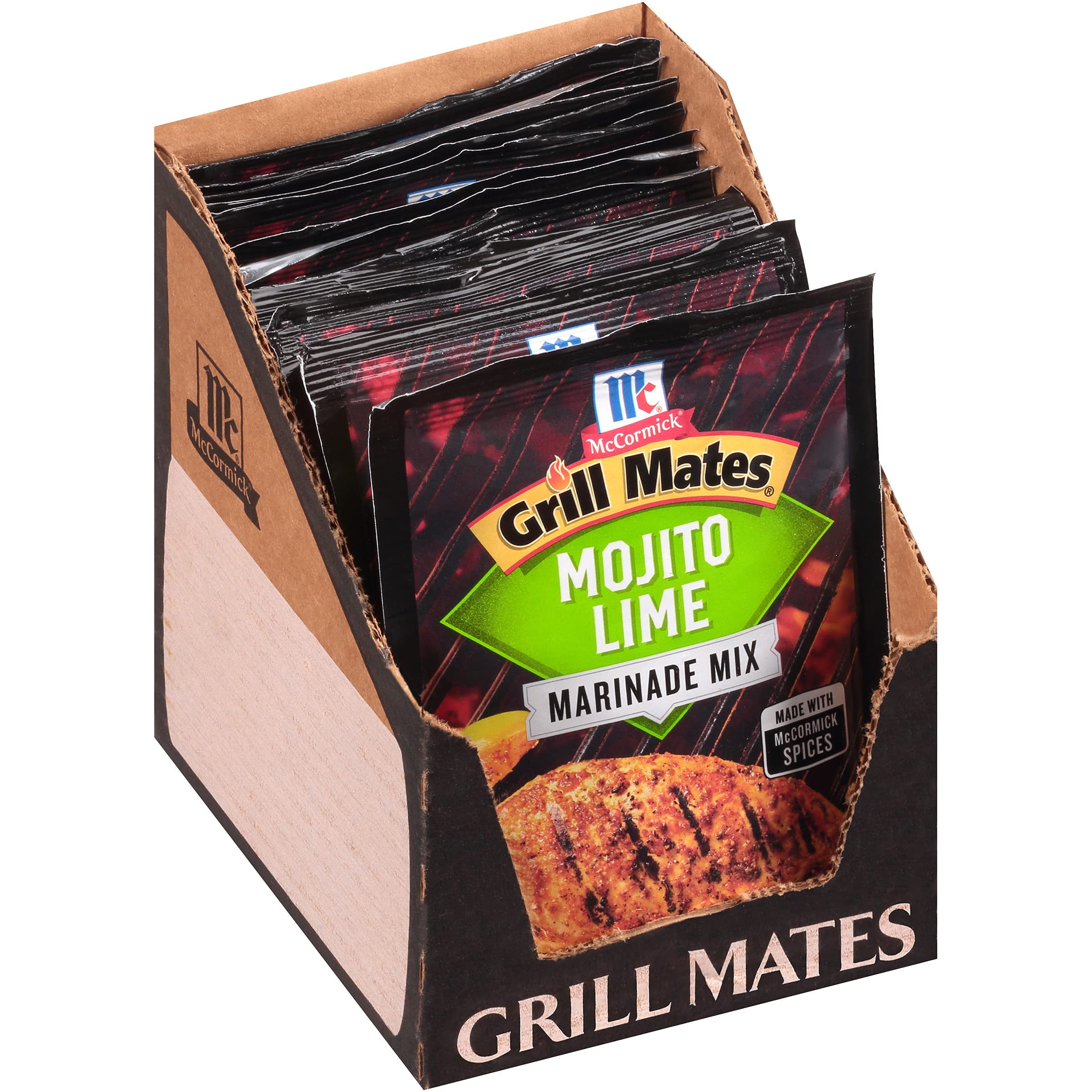 Mccormick Grill Mates Mojito Lime Marinade Mix, 1.06 Oz (Pack Of 12