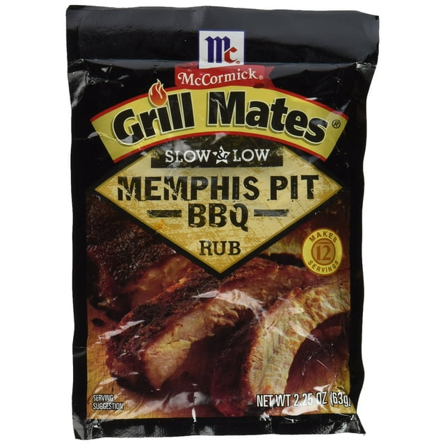 Mccormick Grill Mates Slow & Low Memphis Bbq Rub, 2.25 Oz (Pack 4