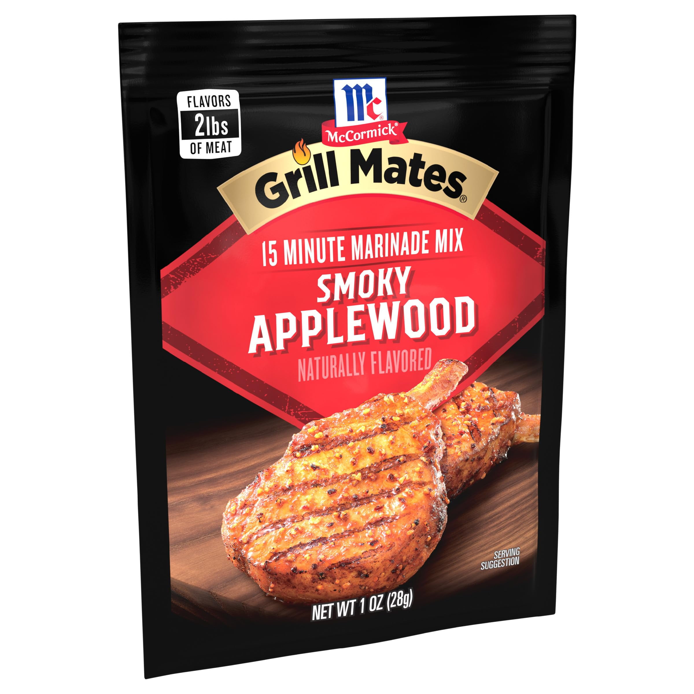 Mccormick Grill Mates Smoky Applewood Marinade Mix, 1 Oz (Pack Of 12)