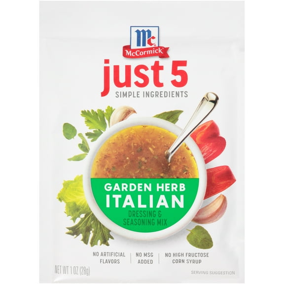 McCormick Garden Herb Italian Dressing & Seasoning Mix, 1.0 oz Packet